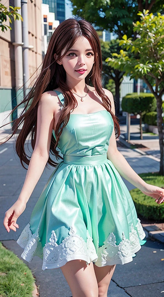 Figuras, beautiful urban university students, obras-primas, maquiagem leve, red-lips, cabelos prateados, long messy hair, fundo de rua, bonito, elegante. Detalhes ultrafinos, obras mestres, textura real, Cinematic lighting realism, trabalho perfeito, 8k, HD, exquisite facial features, top branco apertado de corte aberto, shorts brancos curtos e apertados, abdome fino, coxas grossas, olhos grandes brilhantes, pele lisa, brincos, gargantilha.