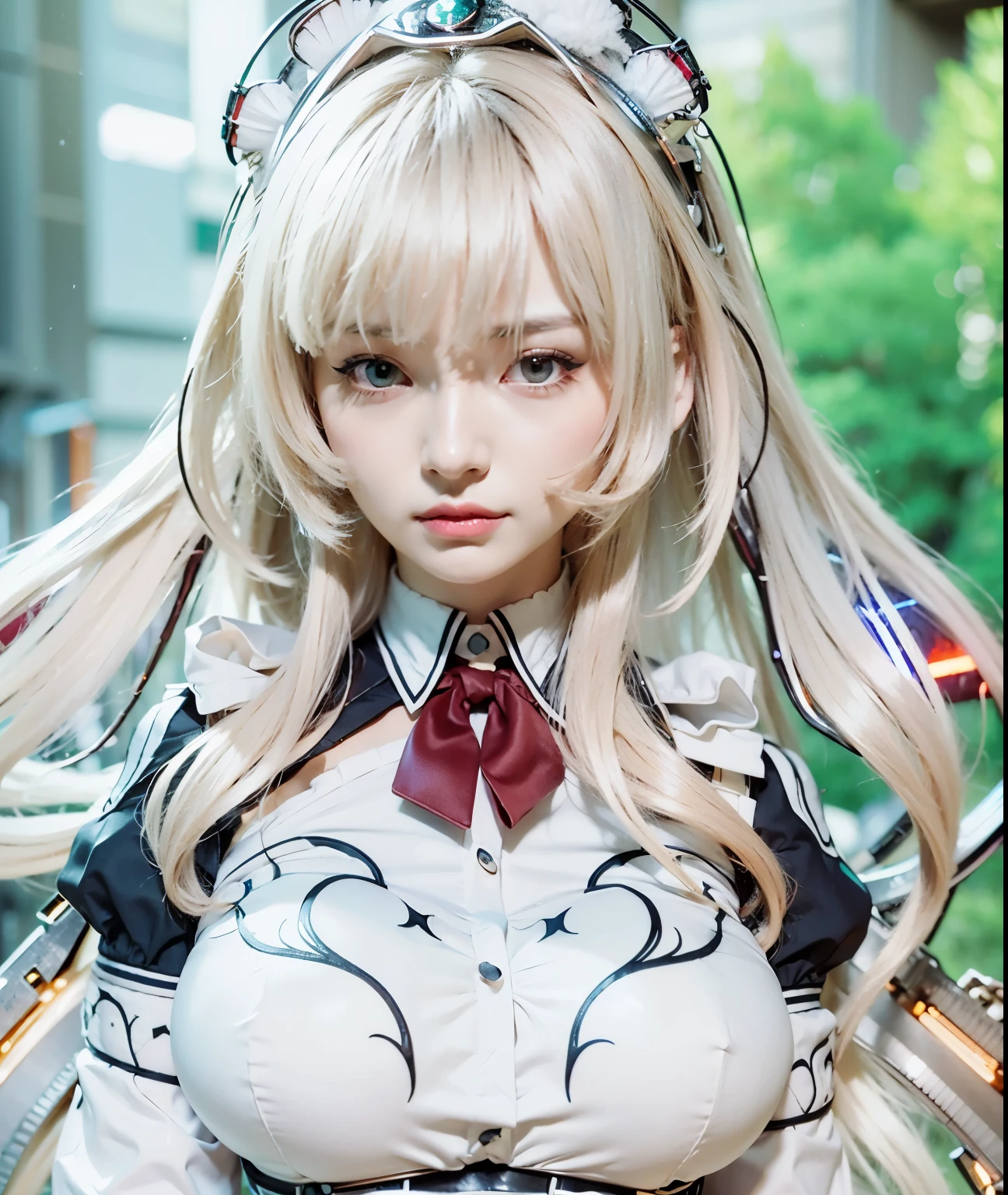 (top-quality:1.2, masterpiece)、ultra high resolution、extremely ultra surrealism, (Photorealsitic:1.4)、Raw photo、Steampunk Battle Cyborg fallen angel、large wings made of metal、black porcelain body、red hair、glowy skin、1 Cyborg boy、japanese, extremely handsome face, ((super realistic details))、portrait、globalillumination、Shadow、octan render、8K、ultrasharp、character edge light、Details of complex ornaments、Acrylic Clear Cover、Sumerian details、Ultra-realistic and precise machine details, Hydraulic cylinder、Small LED lamp、highly intricate detail、Realistic light、a purple eye、radiant eyes、Facing the camera、neon details、cowboy shot、Futuristic headgear、About Cyberpunk
