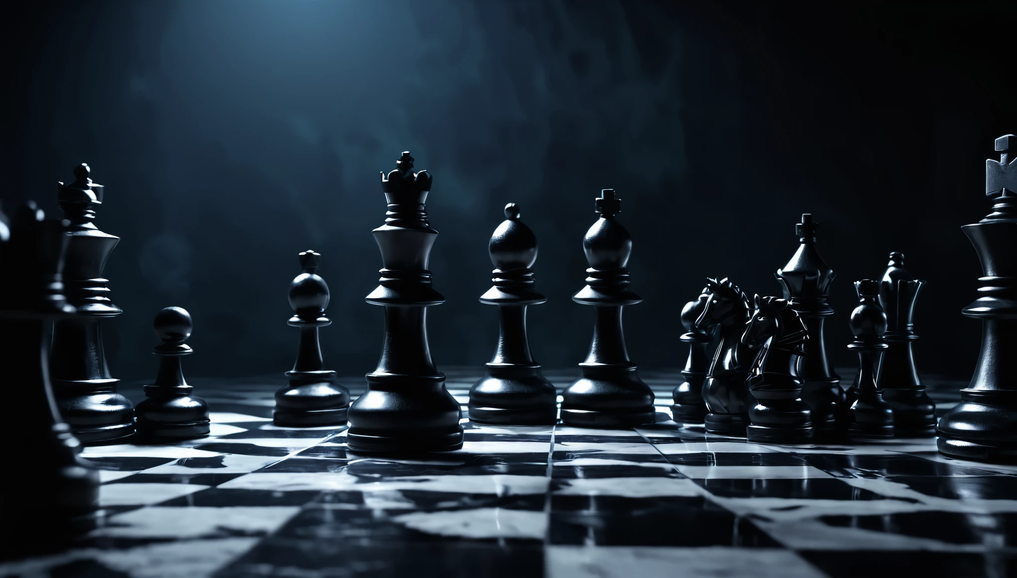 Dark chess background for a video