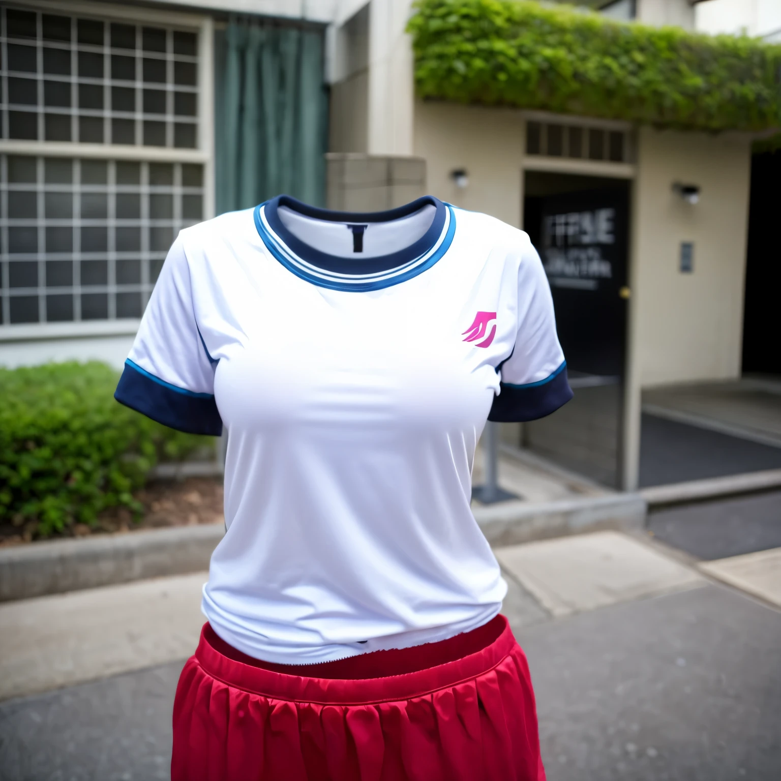 gym uniform, gym shirts, buruma, (invisible, no humans, headless, faceless:1.5), cute big breasts