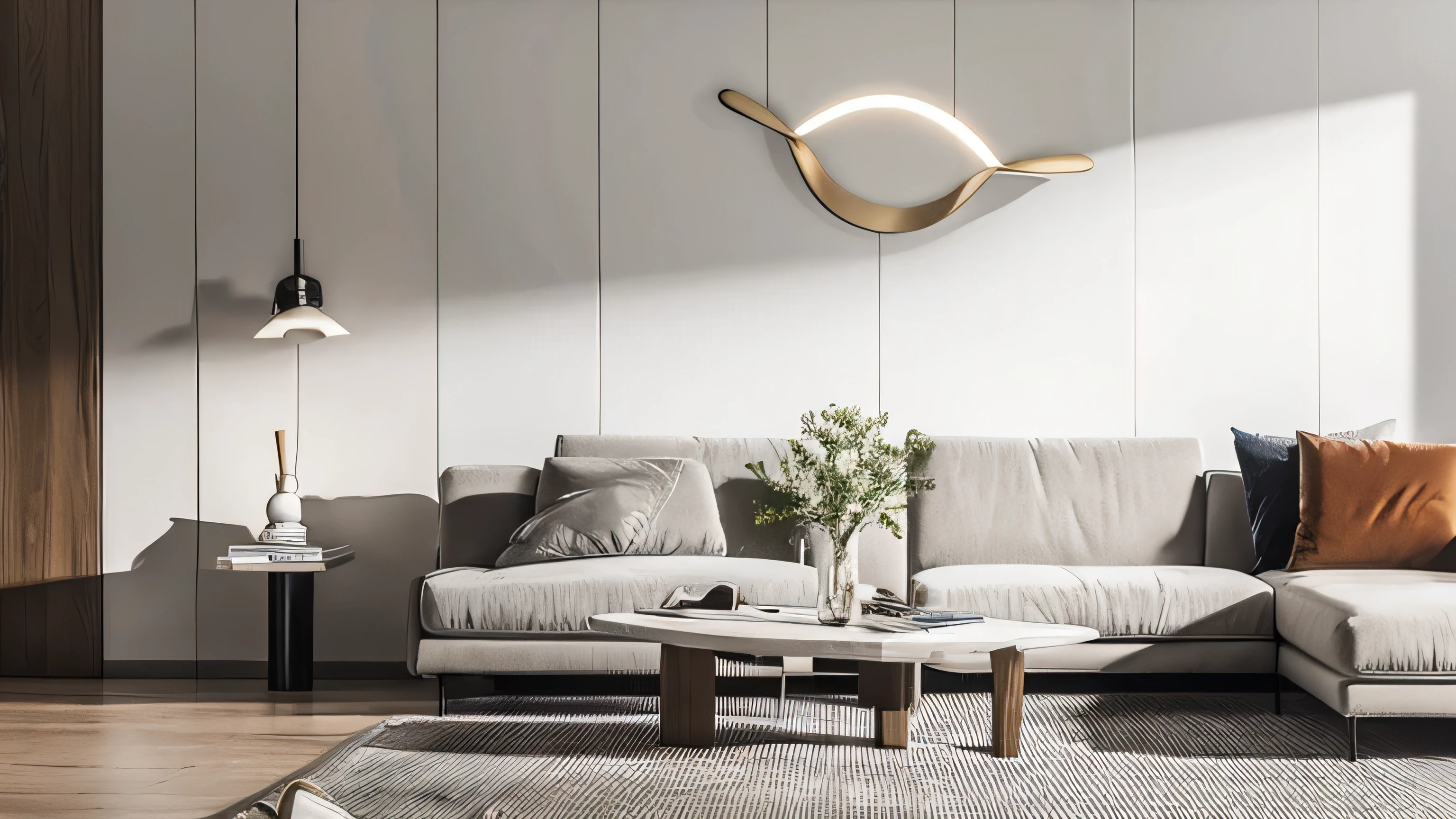 4k HD，Interior design，light，living room，Minimalist Nordic style，Instagram，