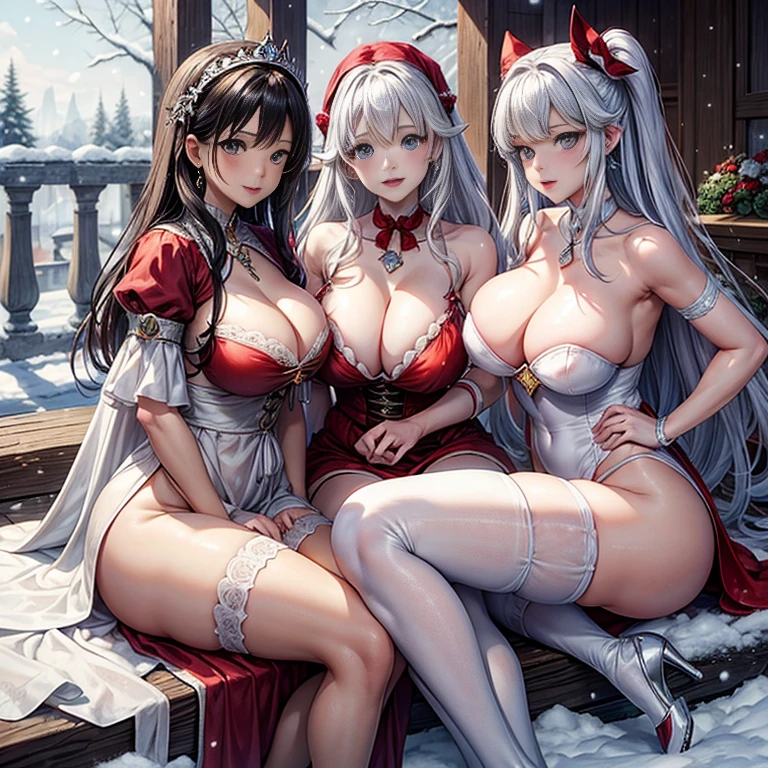 snow scene、it&#39;s snowing、Super big breasts、Grimm Fairy Tales、おとぎ銃士little red riding hood、fairy maze、In the fairy tale、three beautiful girls、Group photo、multiple、camel toe、huge tit、nipple puff、cleavage、love and courage、(little red riding hood、snow white、Princess Ibara)、The cutest in the world、battle、Plump、Super big breasts、super big butt、The Three Musketeers、earrings、earrings、necklace、thick lips、heterochromia、bangles、Caster wheel、first round、hair charm、lip gloss