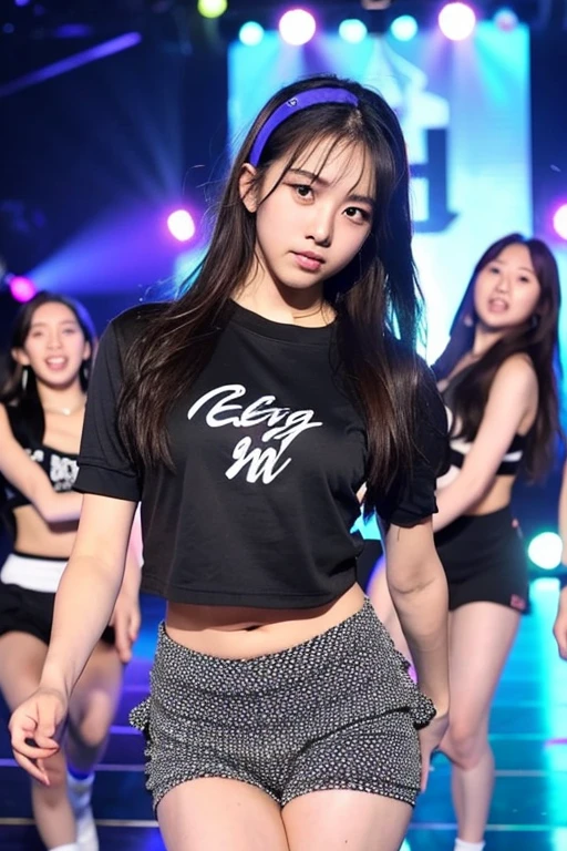 Idol　girl　Trainees　dance　Sweat　desperately