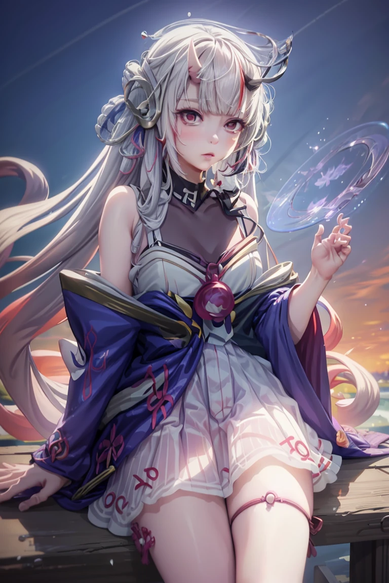 Anime girl sitting on chair in white dress, cute anime waifu in a nice dress, azur lane style, Guweiz in Pixiv ArtStation, trending on artstation pixiv, Guweiz on ArtStation Pixiv, Anime goddess, onmyoji, trending on cgstation, style of anime4 K, Guviz, perfect body, perfect breast,((Best quality, 8k, Masterpiece :1.3)), Sharp focus :1.2, Perfect body beauty: 1.4, lewd face and holding condoms,hand between leg,