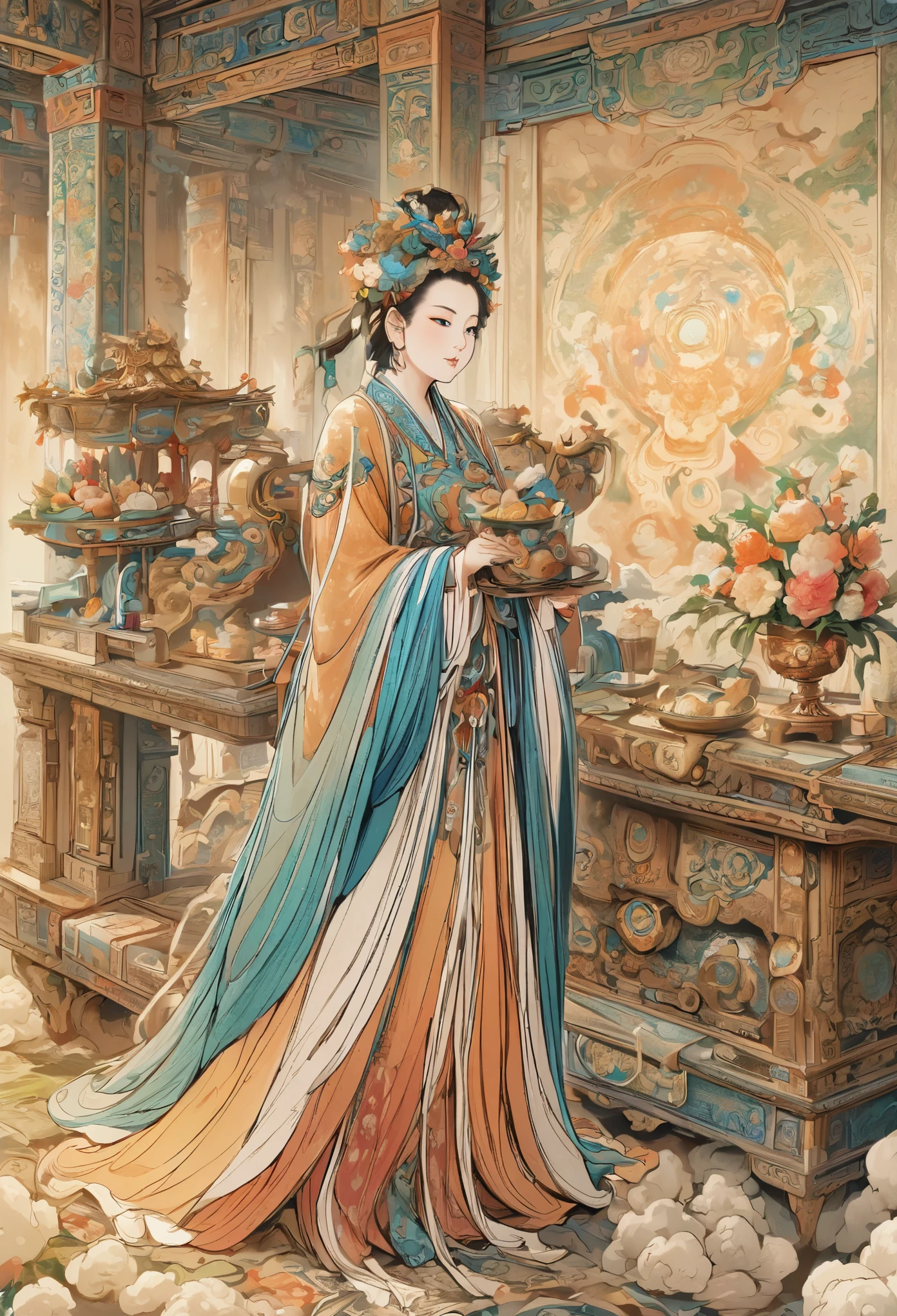 yongle ,1woman ,Offer fairy peach