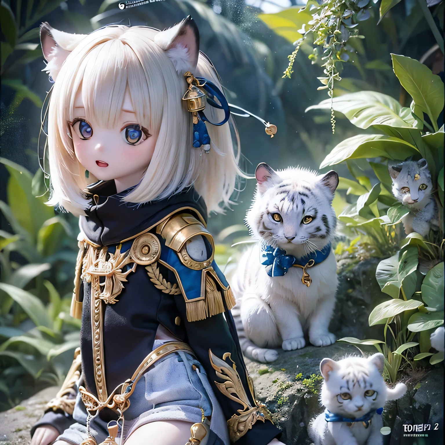 white tiger girls chibi run