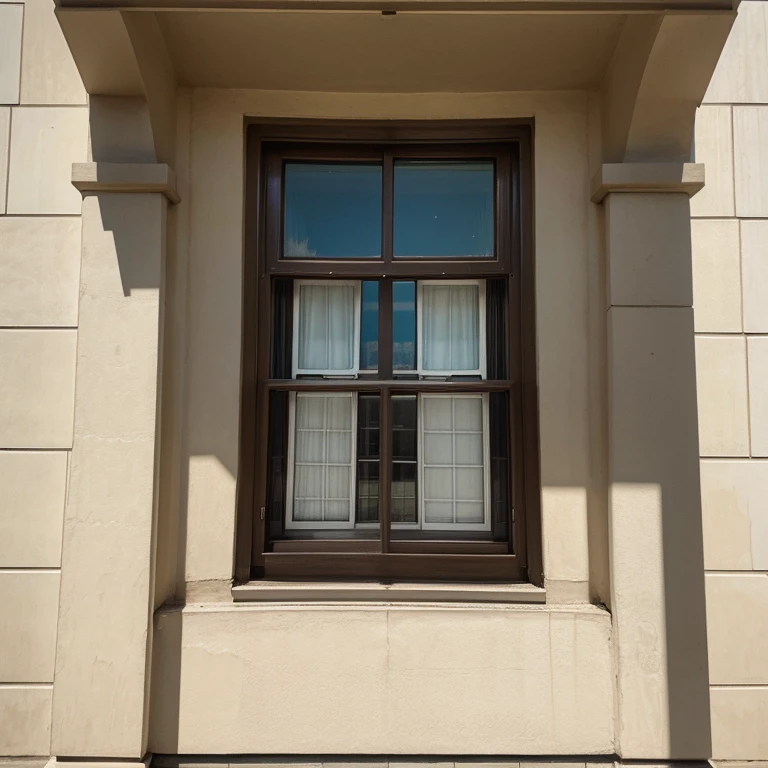 Photo of a window outside the building
