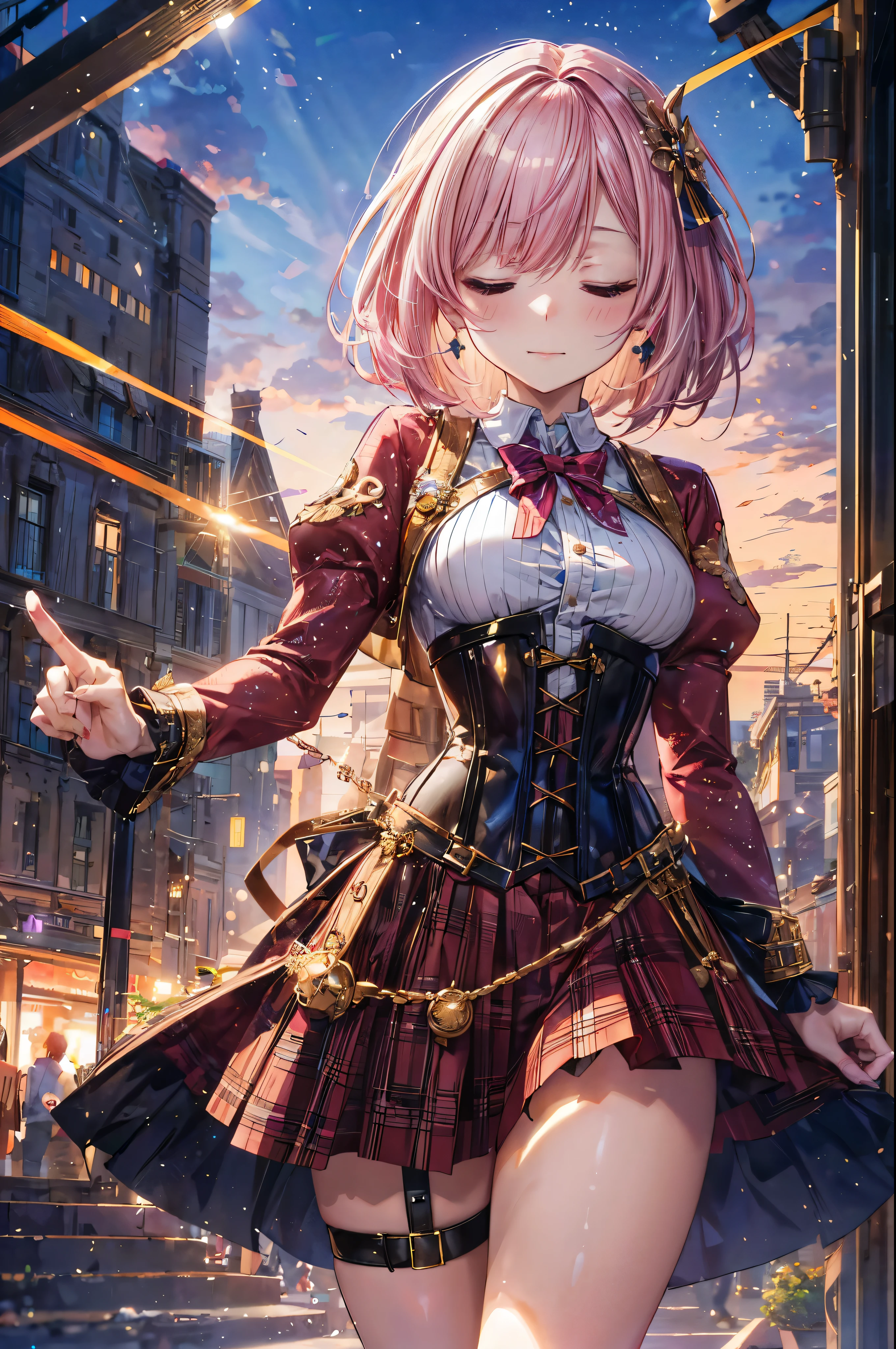 masterpiece, closed eyes, closed mouth,