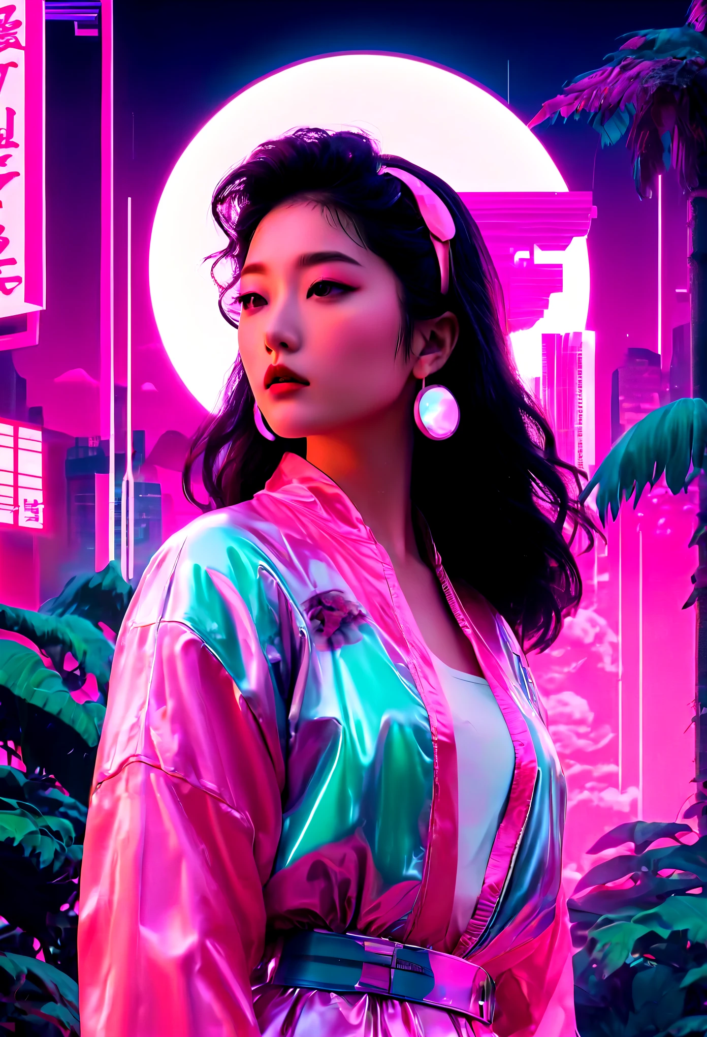 Vaporwave aesthetic is an art form，Its features include the fantasy of modern art、collage、Order not possible，Intense psychedelic colors and retro future decadence, of course.。Vaporwave art form through music、Visual elements and other forms of presentation，Featuring a unique vaporwave aesthetic.。Vaporwave art originated as a genre of internet electronic music sampling Europe in the early 1910s.., 1900s American or Japanese pop music clips，After slowing down、wake up、Concern and stylization，Forming a retro and chaotic music style。At the same time，Vaporwave aesthetic also incorporates numerous internet elements..，such as digital data、fantasy font、Brilliant colors etc..，These elements became part of the vaporwave aesthetic..。The style of vaporwave aesthetics can be summarized as cyberpunk..、dystopian、lo-fi、Sample fusion jazigital、Chiptune、Glitch Art、futuristic、vintage、Dematerialized Art、retro technology、surrealism, etc..。
