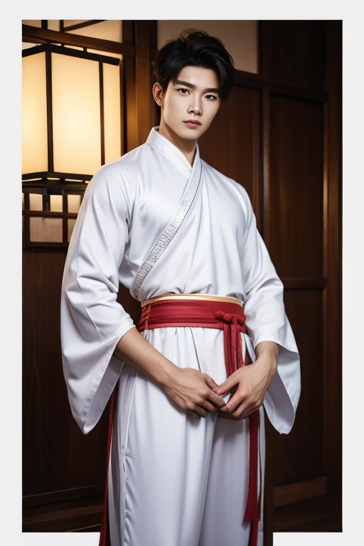 Chinese God, legend, China's Odyssey, handsome, blink, topless, muscle, Athlete's body, full frame, sexy, professional lighting, Hanfu costume, chinese heaven background, Bulge under panties, Hanfu warrior, King Hanfu, Hanfu man, Hanfu Nobel, seduce, Sexual appeal,Separate your legs slightly.,Open the bottom,Long, large convex crotch,Crotch-hugging underwear.
