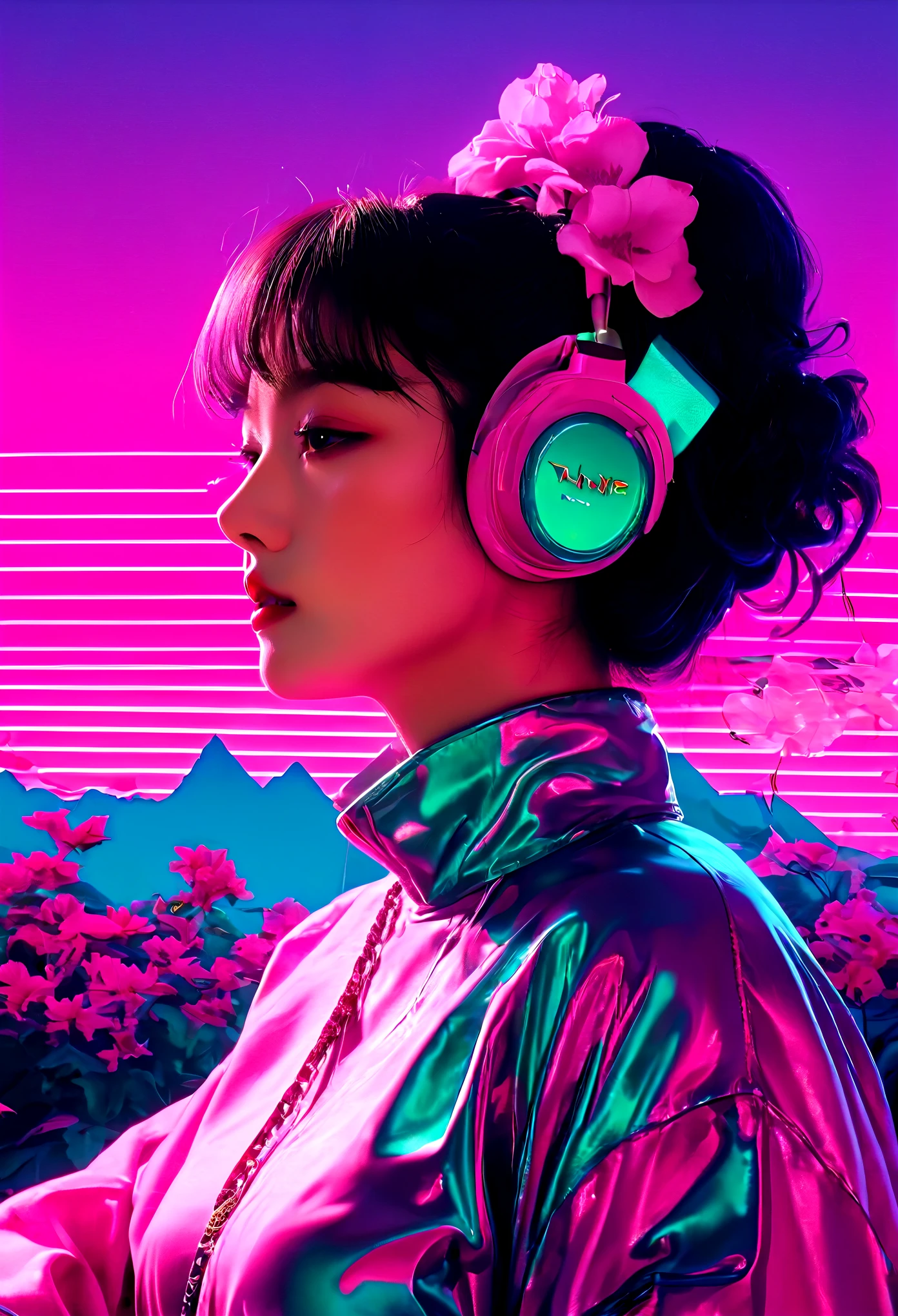Vaporwave aesthetic is an art form,Its features include the fantasy of modern art、collage、Order not possible,Intense psychedelic colors and retro future decadence, of course.。Vaporwave art form through music、Visual elements and other forms of presentation,Featuring a unique vaporwave aesthetic.。Vaporwave art originated as a genre of internet electronic music sampling Europe in the early 1910s.., 1900s American or Japanese pop music clips,After slowing down、wake up、Concern and stylization,Forming a retro and chaotic music style。At the same time,Vaporwave aesthetic also incorporates numerous internet elements..,such as digital data、fantasy font、Brilliant colors etc..,These elements became part of the vaporwave aesthetic..。The style of vaporwave aesthetics can be summarized as cyberpunk..、dystopian、lo-fi、Sample fusion jazigital、Chiptune、Glitch Art、futuristic、vintage、Dematerialized Art、retro technology、surrealism, etc..。