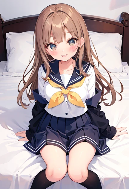 (Idol Master), (highest quality, 8k, masterpiece, Very detailed:1.4), (Lens flare, Particles of light, Shine), Big Breasts, smile, Open your mouth, masterpiece, highest quality, Very detailed, High resolution, Very detailedなCG, masterpiece, Official Art, From below, 1 boy, Heterosexual, Off the shoulder, Light blue bow tie, Sailor suit, Long sleeve, Checked skirt, Light blue skirt, ((Browsing Caution)), Perfect body, (Spread your legs),Please stretch your legs and rest............................, Sleep on your back, (Embarrassing:1.1), (blush:1.2), (orgasm:1.4), Open your mouth, charm, (shout:1.1), (Move a row:1.1), Sweat, Heavy breathing, Expansion Division, penis, Sex, Sex with men, {{Amazon Location}}, night,On the sofa, pillow,