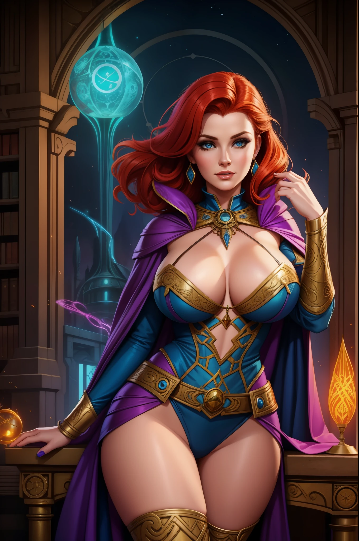 Brigid Brannagh, gorgeous sorceress, atompunk