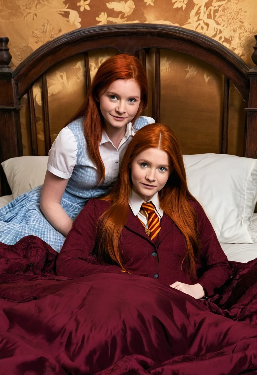 Ginny Weasley fucking with Harry Potter on bed