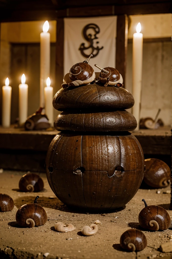 Snails doing ceremony