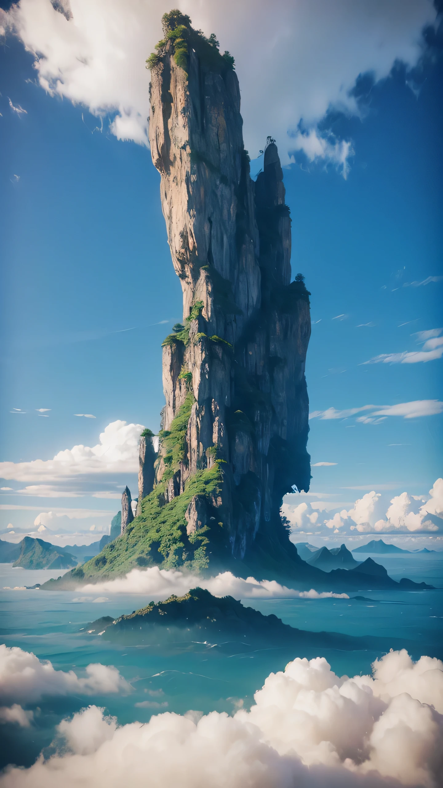 Highest image quality,fantasy,sea of clouds