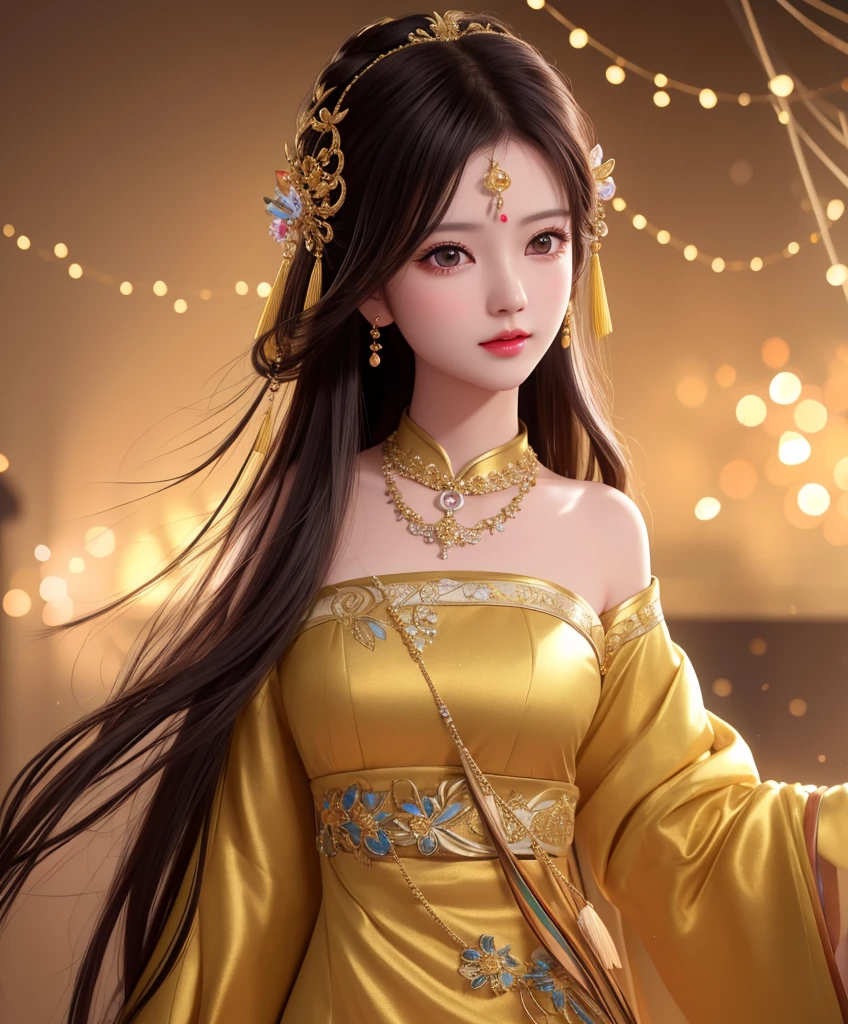 best quality, masterpiece, highres, 1girl,china dress,hair ornament,necklace, jewelry,Beautiful face,upon_body, tyndall effect,photorealistic, dark studio, rim lighting, two tone lighting,(high detailed skin:1.2), 8k uhd, dslr, soft lighting, high quality, volumetric lighting, candid, Photograph, high resolution, 4k, 8k, Bokeh,