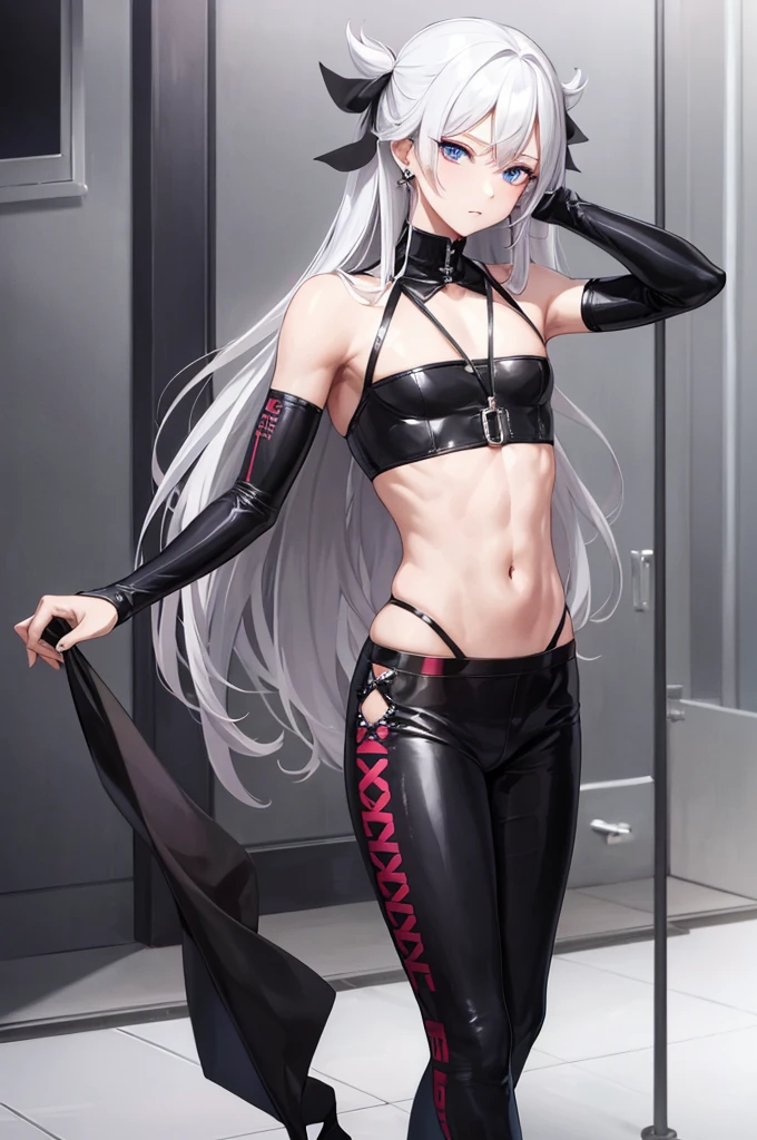 1 girl, (medium breasts))), (((wearing short bikini))), (pink hair), (((blue eyes))), thin arms, (in the pool), (slim waist), ((( muscular legs))), muscular belly, (wearing a black high heel shoe), showing her big ass to me, (((full body photo))), (twintails), long eyes, eye reflex, bad mood, anime, anime style, ray tracing, glow, drop shadow, Panorama, Sony FE, 8k, UDisk, artwork, accurate, anatomically correct, super detail, best quality, Ultra high resolution, Hard Udisk, 16k