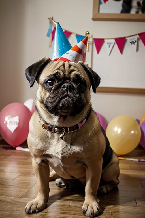 dog pug birthday