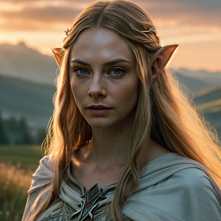 A stunning intricate full color photo of (sks woman:1) as (lord of the rings's elfe), (galadriel),  epic character composition, by ilya kuvshinov, alessio albi, tolkien, nina masic, sharp focus, natural lighting, subsurface scattering, f2, 35mm, film grain, full length, nude 