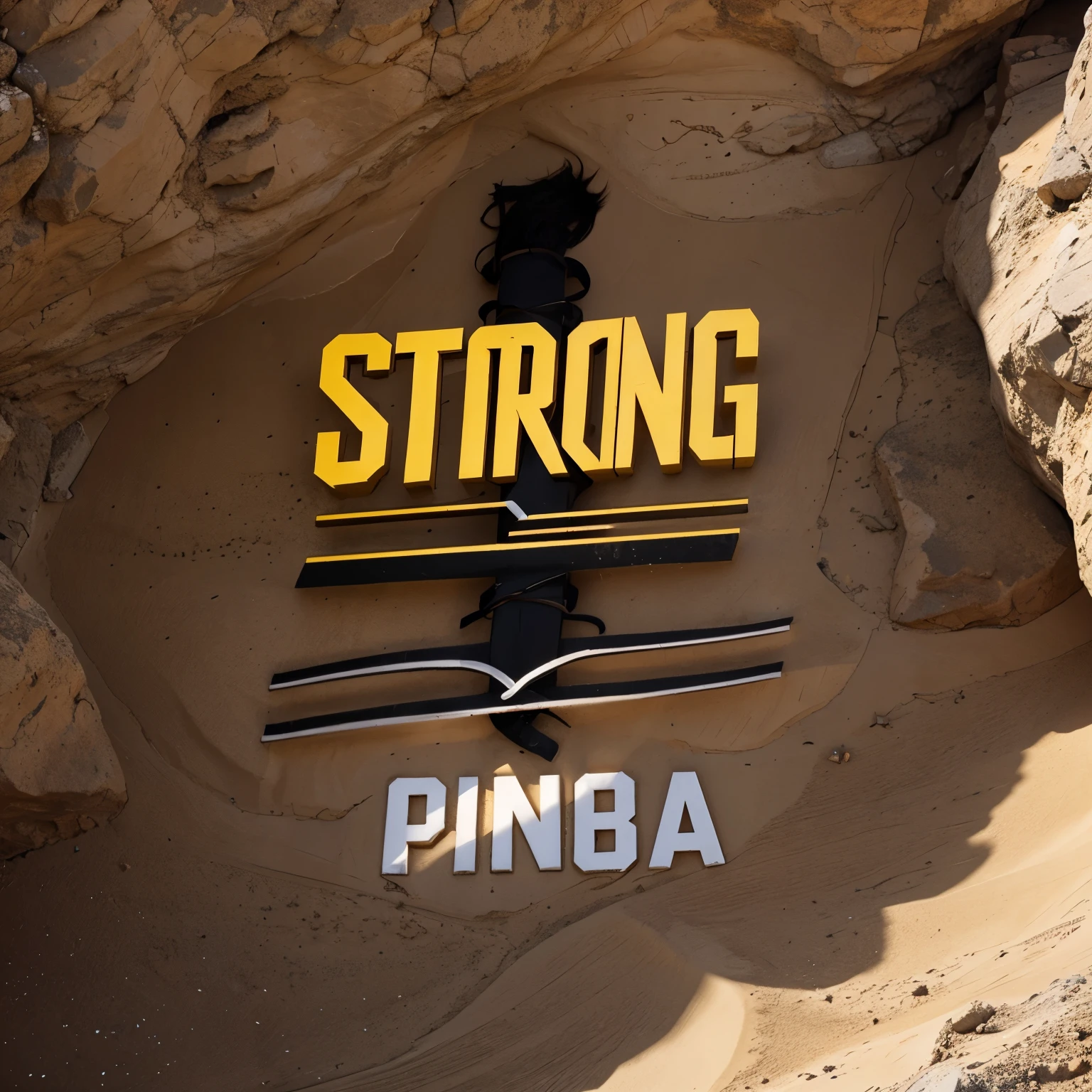 Genera un logo con las palabras Strong Wind