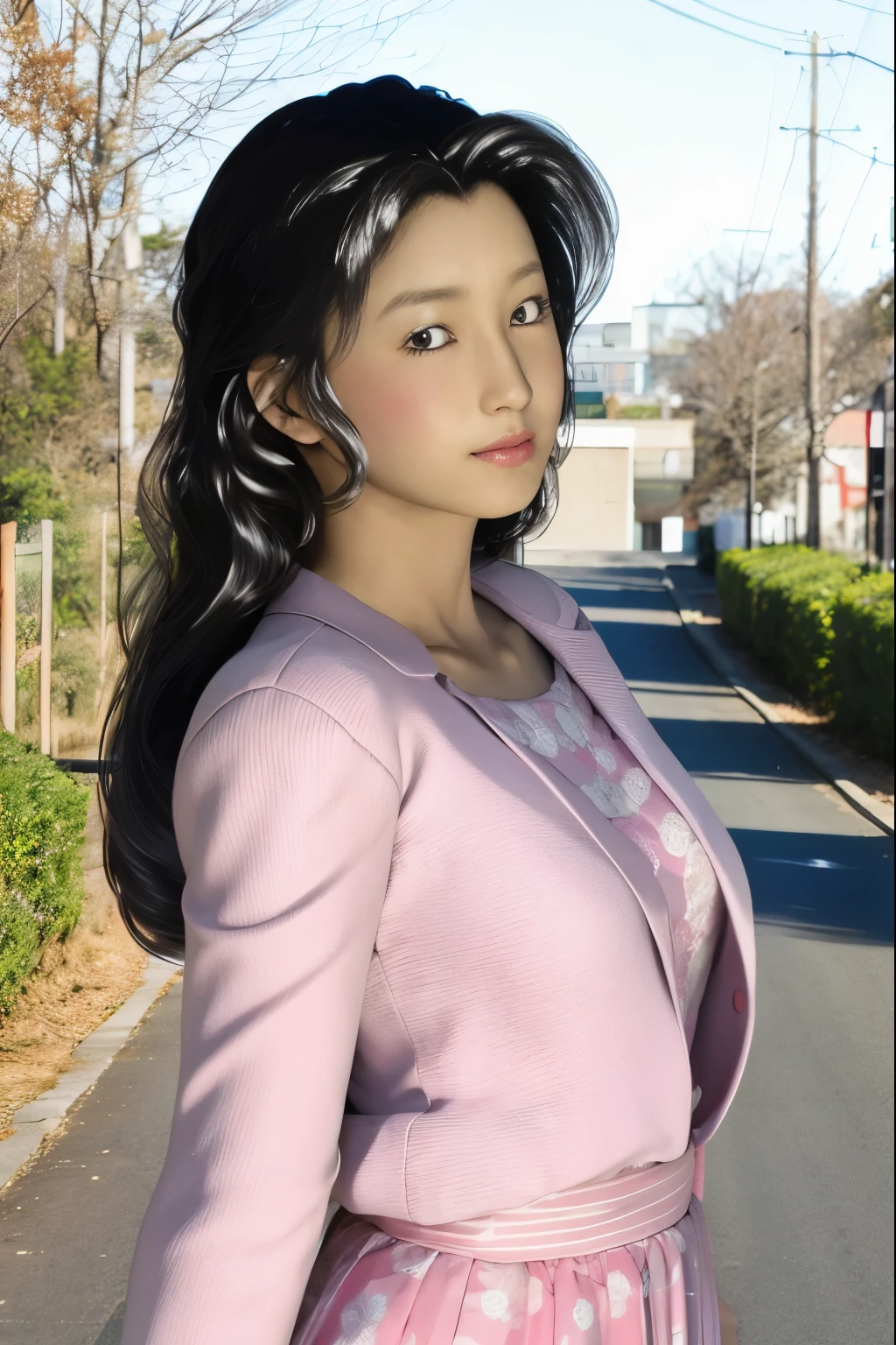 (8K, highest quality, masterpiece:1.2), (realistic, photo-realistic:1.37), Super detailed,highest quality, ultra high resolution, professional lighting, photon mapping, radio city, Physically based rendering, cinematic lighting,  late night path,written boundary depth, sharp focus,sunbeam, good composition,(Bokeh:1.2) 1 girl,alone,(whole body), (closed mouth),fine and beautiful eyes, stop temporarily, tight waist,Japanese high school girl, black hair,messy hair,long hair fluttering in the wind,(Ulzzang-6500:1.2)
 mix 4, hiqcgbody