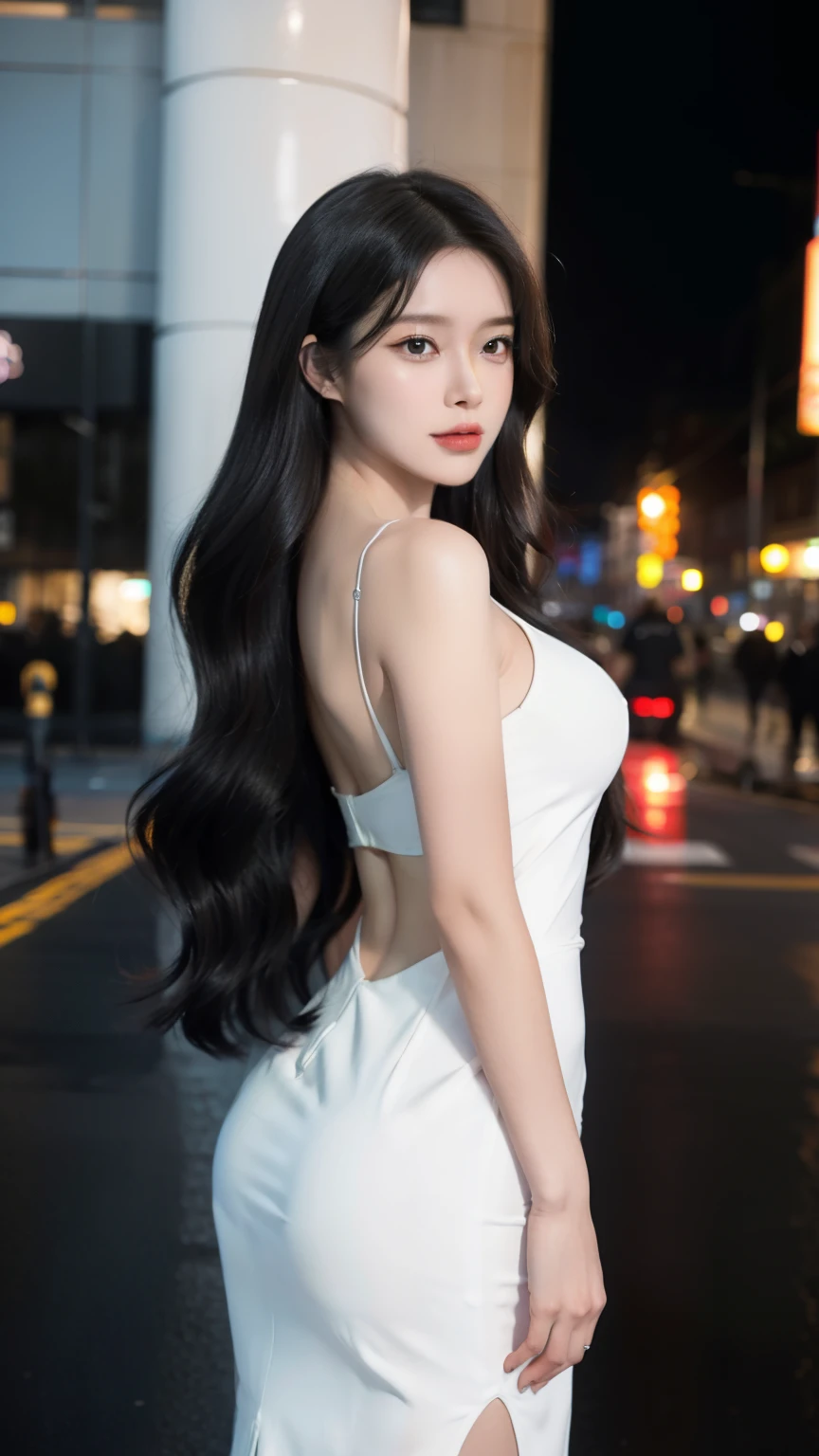 Woman Standing On Street Corner、top-quality、 1 a person、middlebreasts、tag、blur backgroun、Slender Line、bokeh dof、outside of house、(Street:0.8)、(a person々、Large crowds:1)、lace bra、underboob、Racing Banti、lowrise、natural make up、(Super long hair:1.6、straight haired:1.6)、Beautiful sky with details、耳Nipple Ring、(dynamicposes:1.2)、 (full body Esbian:1.2)、Soft lighting、the wind、glowy skin、Happy face、Sauce order、A gaze that looks at the viewer、A dark-haired、Glossy hair、sandal、Laughing、