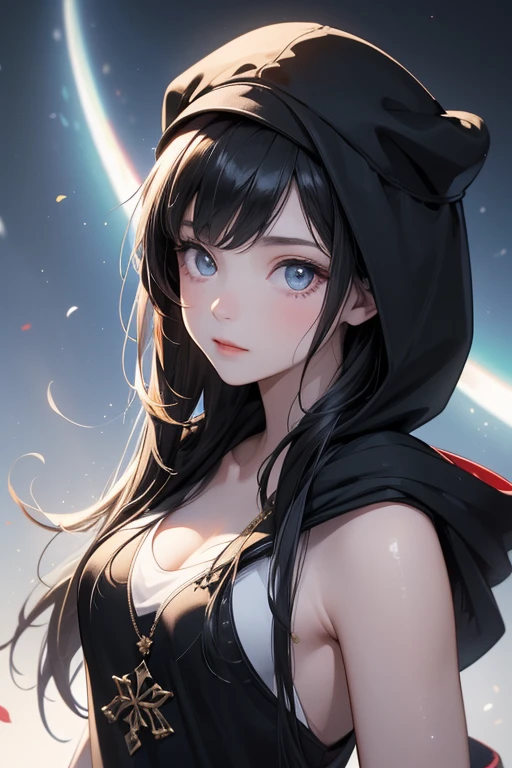 1girll、herry blossoms、1girll、alone、aurora、Long hairs、glowworm、Light_Particle、Pine_tree、snowflower_Background、Milky_way、mid air_Fireworks、Header address、behind arms、Blue_Eyes、Smile、Face focus、Photorealsitic:1.4 richly detailed faces、A detailed eye,glowy skin,full bodyesbian,write,line of sight,barechested、Umbrellas