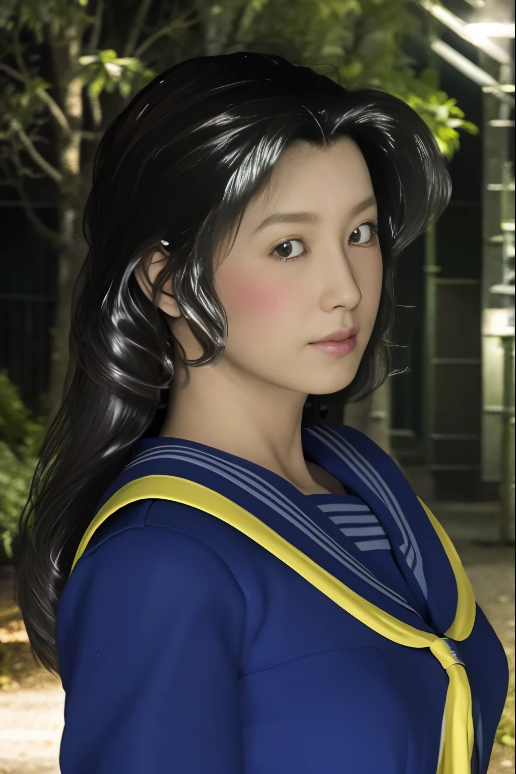 (8K, highest quality, masterpiece:1.2), (realistic, photo-realistic:1.37), Super detailed,highest quality, ultra high resolution, professional lighting, photon mapping, radio city, Physically based rendering, cinematic lighting, late night path,written boundary depth, sharp focus,sunbeam, good composition,(Bokeh:1.2) 1 girl,alone,(whole body), (closed mouth),fine and beautiful eyes, stop temporarily, tight waist,Japanese high school girl, black hair,messy hair,long hair fluttering in the wind,(Ulzzang-6500:1.2)
mix 4, hiqcgbody