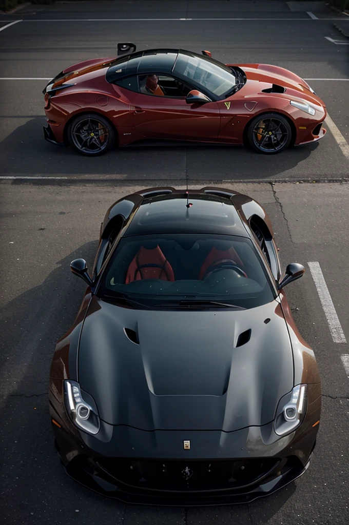 Make a sports car by mixing the Ferrari California with the Ferrari 812 superfast