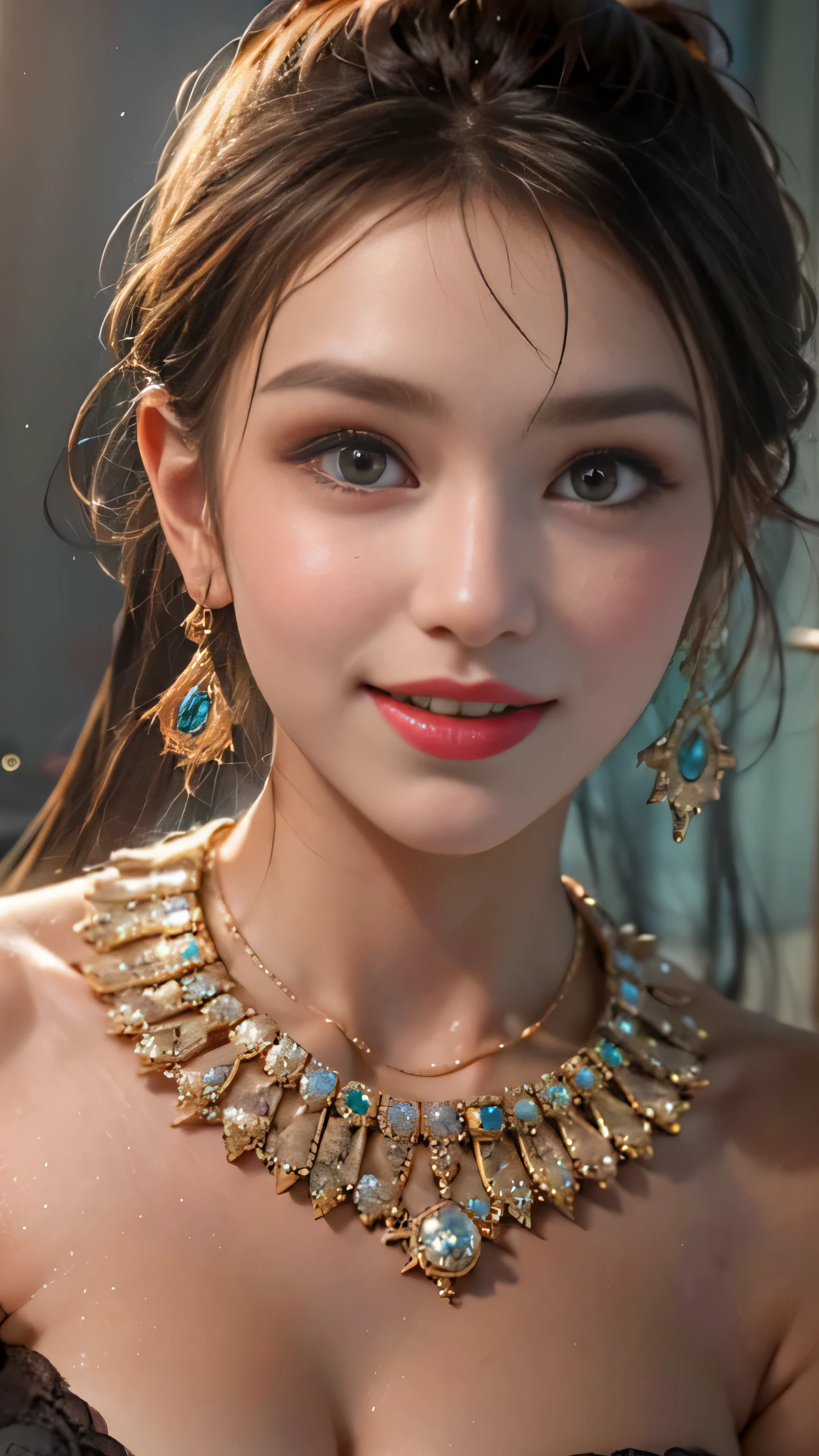 8K RAW photo,Live shooting, highest quality, masterpiece, (Real,Photorealistic:1.37) extreme light and shadow,((upper body photo:1.3)),(alone),3D,((looking at the viewer:1.6)), perfect anatomy, BREAK (beautiful woman in the center:1.3), ((standing pose)),perfect make-up, (big simile:1.2) (pale tone:1.2), beautiful tathagata in a mandala, serene, spiritual, intricate patterns, vibrant colors,BREAK((Mandala Thema:1.3)),((indian folk costume)),((Mandala style earrings),(Mandala style ornament), (Mandala style big pendant)):1.3, lens flare