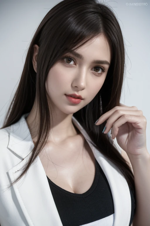 Realistic beauty nurse, lab coat , 8k, Perfect body,perfect face,perfect hands,perfect hands指,Perfect breasts,perfect hair,Perfect image, realism, detailed, highest resolution hyperrealism vector image ray tracing octane render