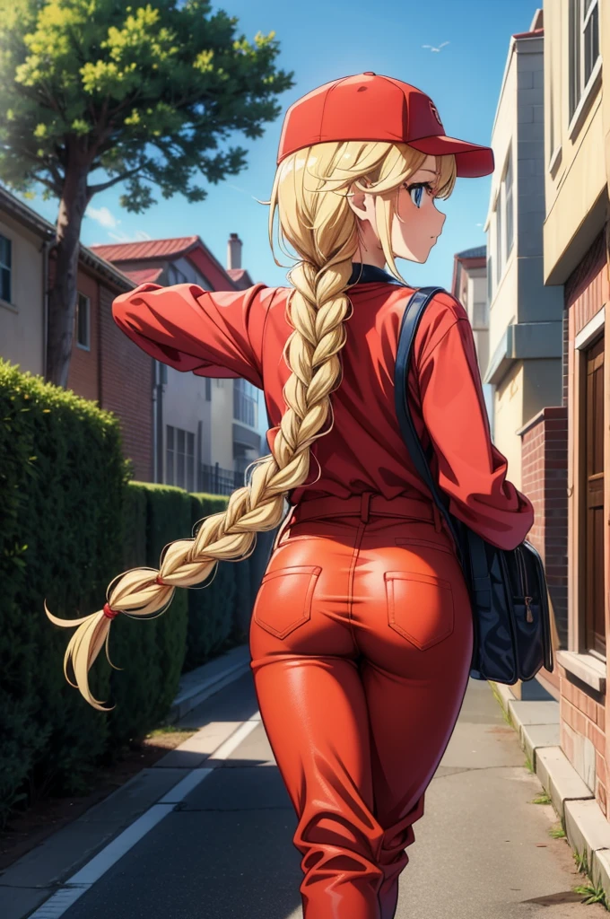 Blond gyaru darkskin anime highschooler big breast, big butt, curvy body.