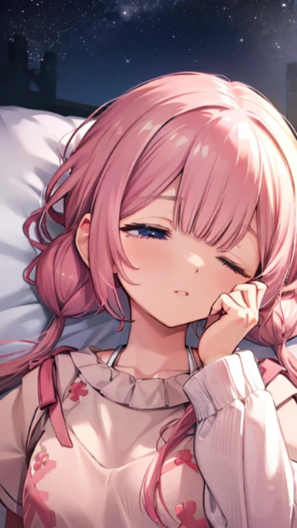 bed、sleeping、sleeping face、sleep、Face with eyes closed、Ease、sigh、night、cute