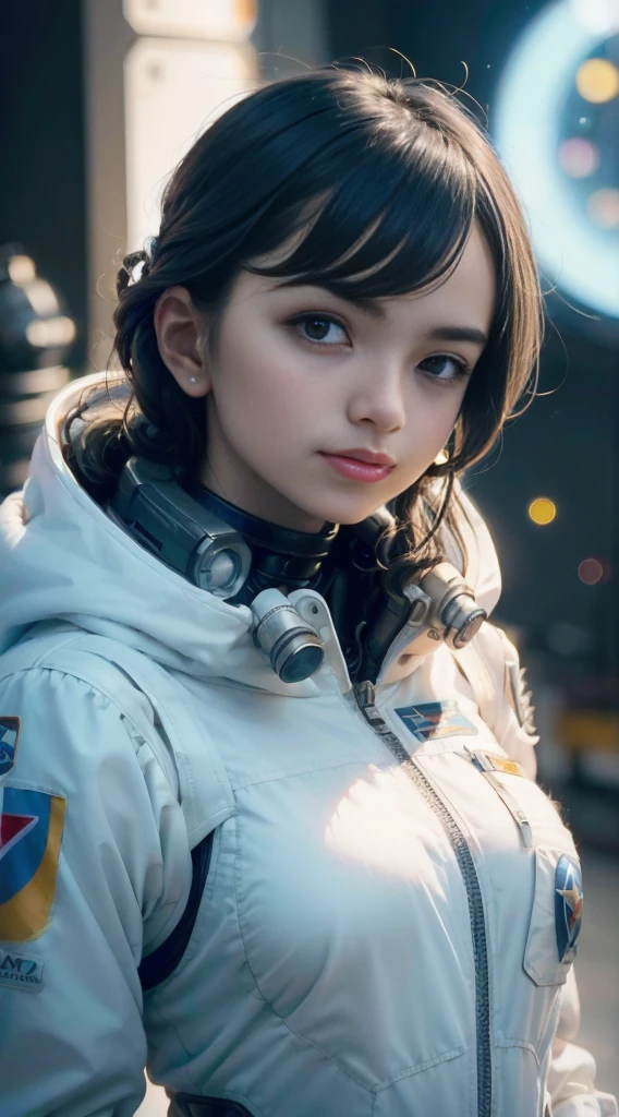 Spacesuit, Space Capsule, (inspired by the Avengers), Mobile Suit Gundam, Safety Rating, (8K, Foto RAW, Fotorrealista: 1, 25), (Muito Brilho Labial, lots of eyelashes, Melhor Qualidade, Ultra high resolution, Profundidade de Campo, Chromatic aberration, Luz Ampla, Cor Natural, distant images (1:2)