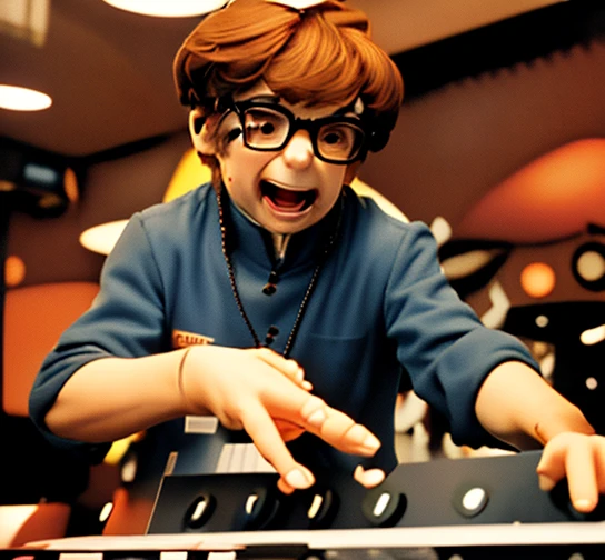 Austin Powers playing DJ Electronic and Synthesizers on Bowling in Jacksonville Florida 