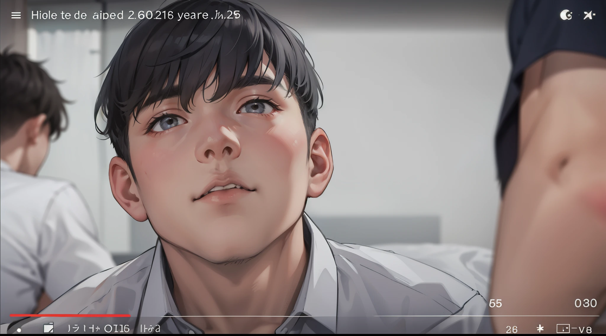 gray hair gray eyes 16 years old