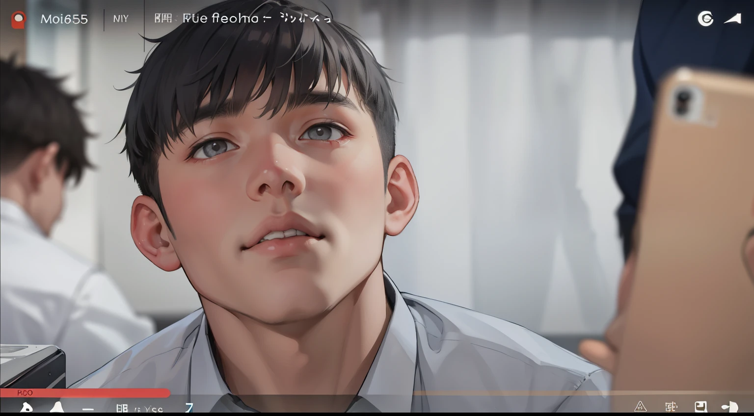 gray hair gray eyes 16 years old