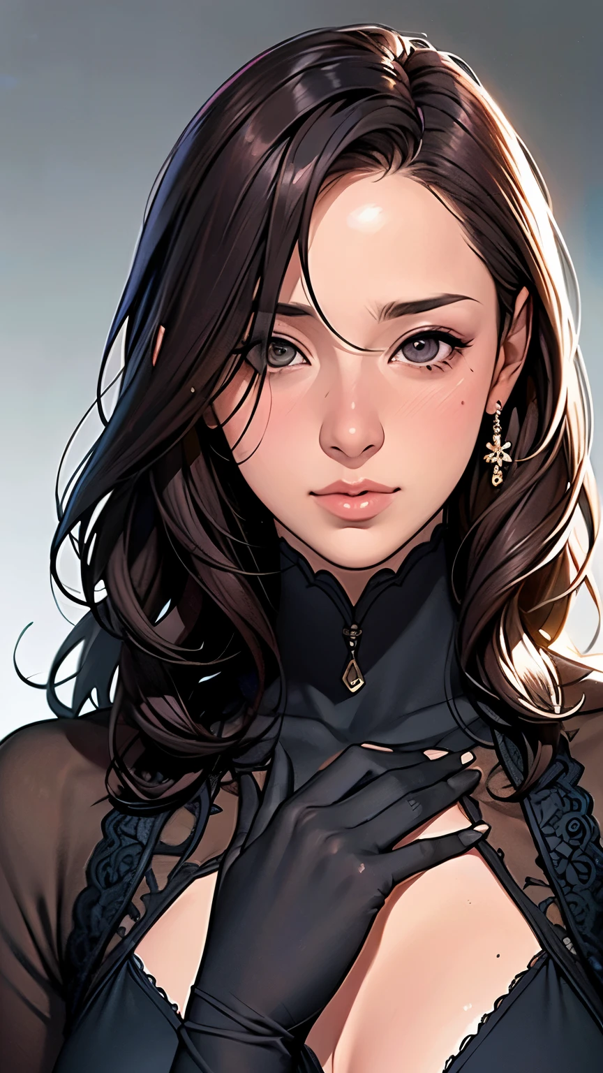 (8ก, highest quality: 1.2), very detailed, thorough solution, (realistic, realistic photo: 1.37), portrait, High resolution RAW color photograph, arrested on the job, High resolution and beautiful, High resolution, 8ก Image Wallpaper, amazing details, large file size, very detailed美しい女の子, very detailed face, Finely defined eyes, Fine skin texture., All functions are clearly displayed., The contours of the fingers are perfectly shaped.., the nose has the correct shape., expressive lips, perfect anatomy, background is not blurred, one story, (20:1.2), twenties, pretty girl, realistic