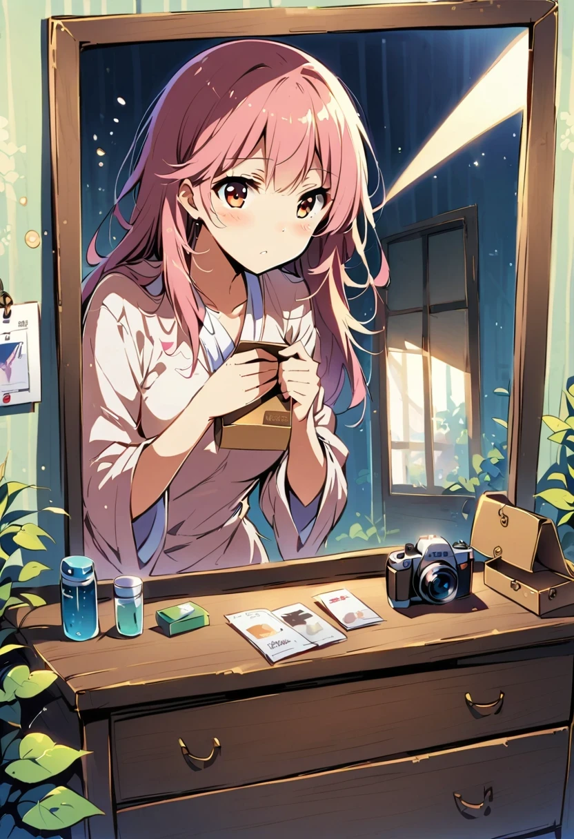 early morning,The sun shines through the gaps in the curtains,A young woman stands in front of the mirror,Get ready to start your day。She opened the drawer,Take out a delicate little box,The camera slowly zooms in,The small box says "Pure Chinese Medicine Body Odor Powder"。