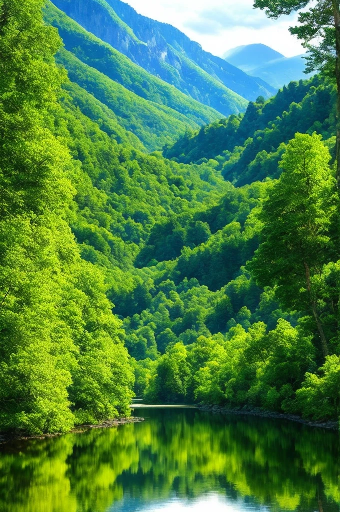 An exquisitely crafted masterpiece of digital art, this highly detailed landscape captures the breathtaking beauty of a tranquil valley. The award-winning image showcases a vibrant and immersive scenery, meticulously rendered with the finest quality and utmost precision. With its stunning 4K resolution, this captivating artwork transports viewers to a world where nature reigns supreme.
The scene unfolds before our eyes, revealing a picturesque valley adorned with an emerald lake nestled amidst a lush forest. The majestic mountains that guard the valley rise gracefully, their peaks reaching for the heavens. The verdant canopy of trees, ethereal and twisted, adds an otherworldly charm to the landscape, as if plucked straight from a fairy tale.
The diorama-like macro photography showcases every minute detail with
