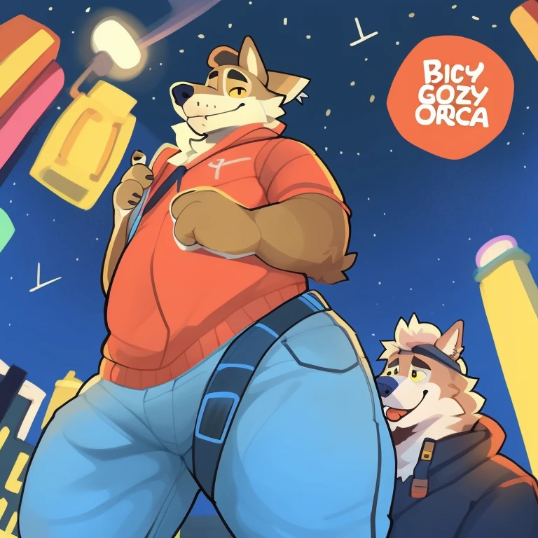 a handsome young chubby hairy bear 25 year old gay furry, by bigcozyorca, Wendell 