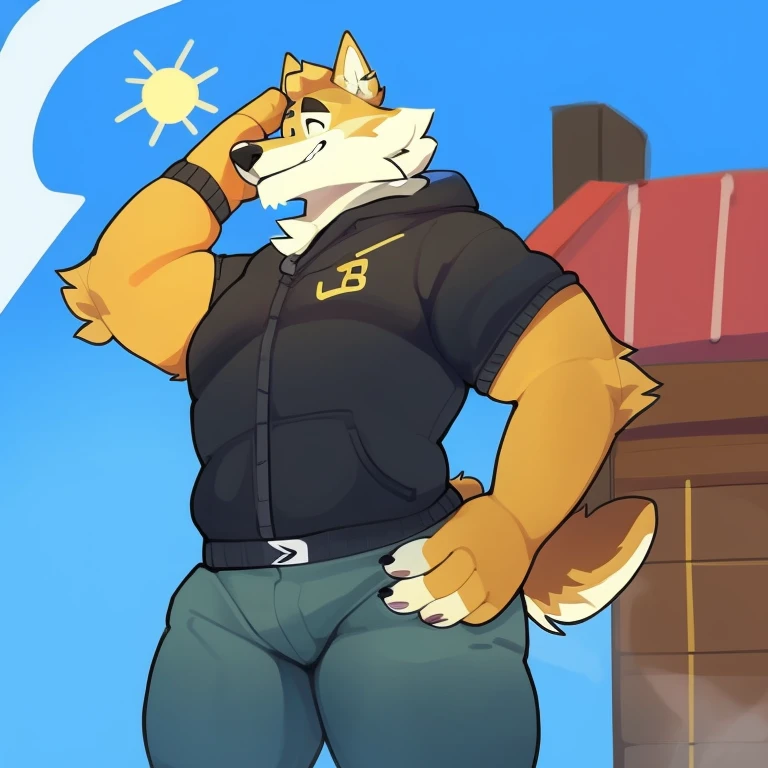 a handsome young chubby hairy bear 25 year old gay furry, by bigcozyorca, Wendell 