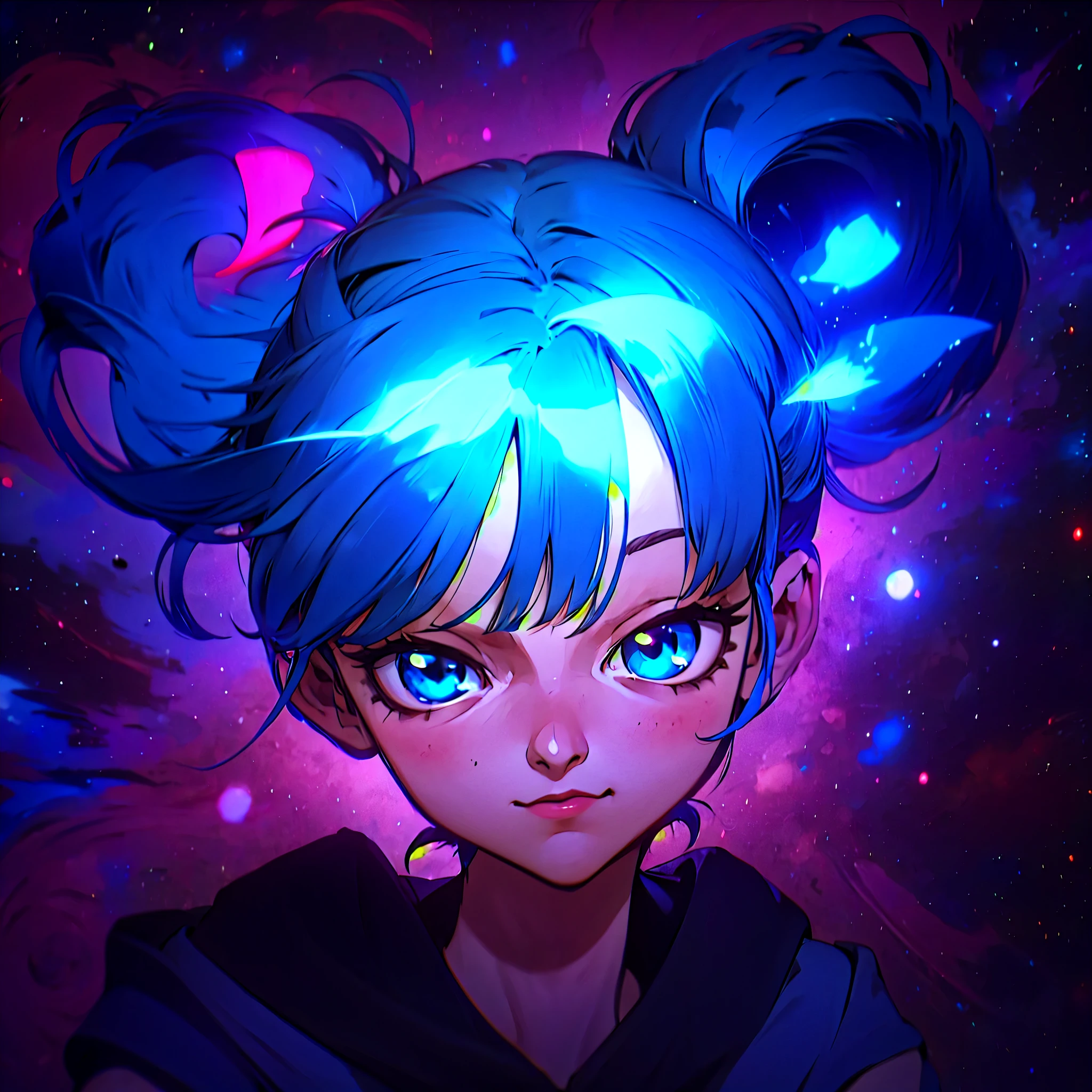 a close up of a person with blue hair and a hoodie, 2 d anime style, anime style character, anime moe artstyle, in an anime style, flat anime style shading, flat anime style, anime style portrait, anime styled, in the art style of 8 0 s anime, anime art style, anime girl with teal hair, portrait anime space cadet girl