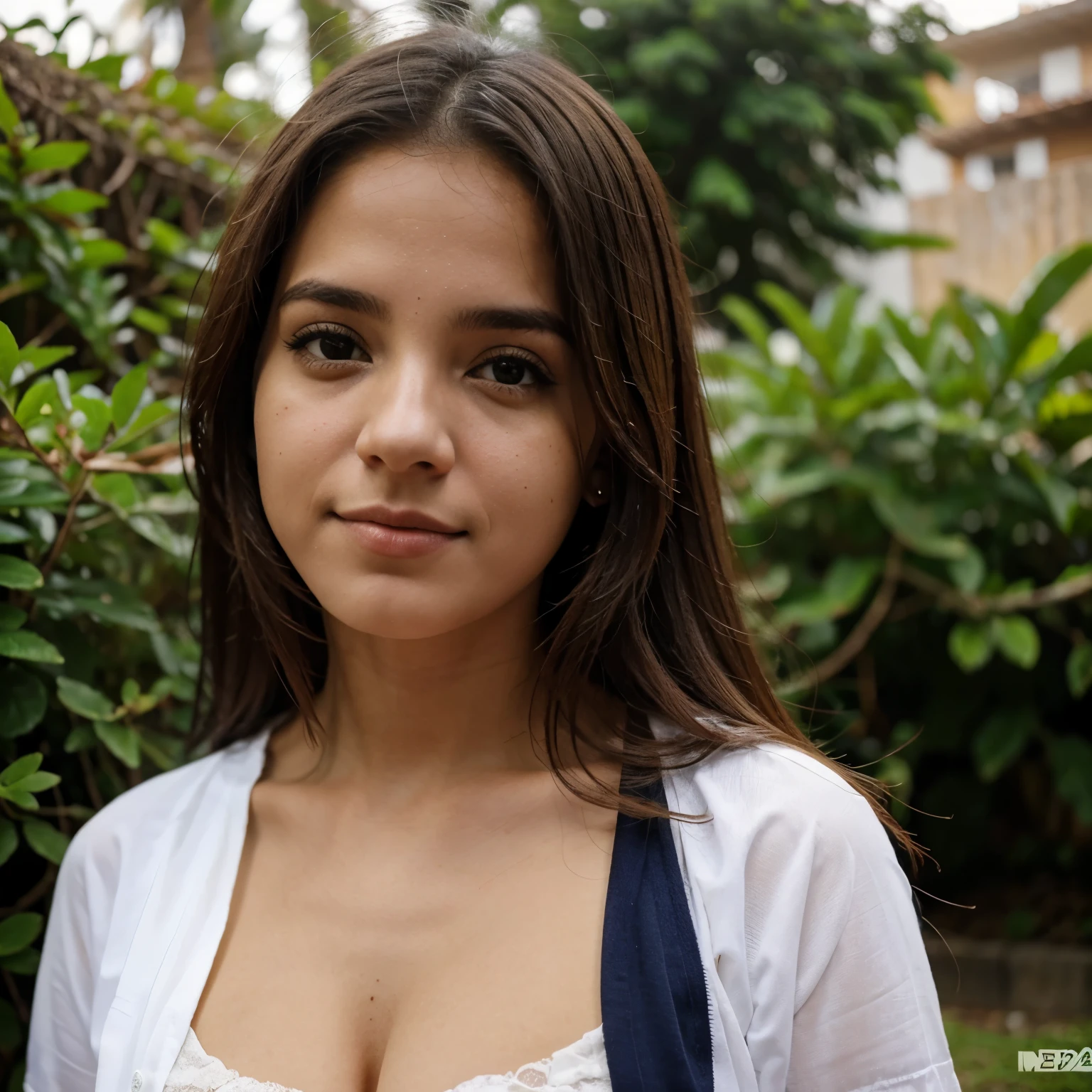Uma foto de uma linda garota que usa uma fralda e gosta de fazer necessidades nela