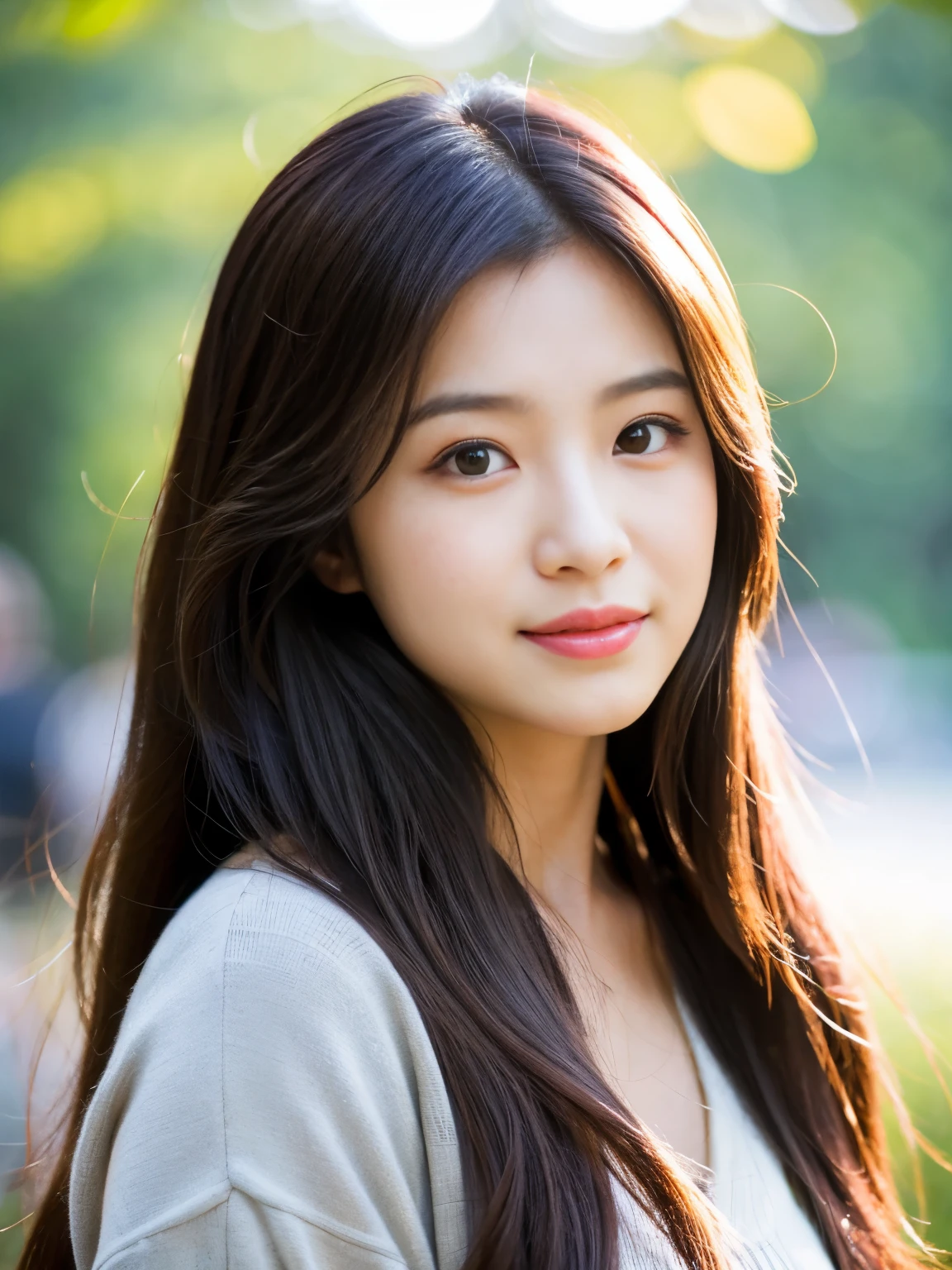 a close up of a woman with long hair posing for a picture, beautiful south korean woman, beautiful young korean woman, gorgeous young korean woman, korean girl, tzuyu from twice, young cute wan asian face, korean woman, young adorable korean face, chinese girl, beautiful asian girl, cute korean actress, beautiful japanese girls face, jaeyeon nam