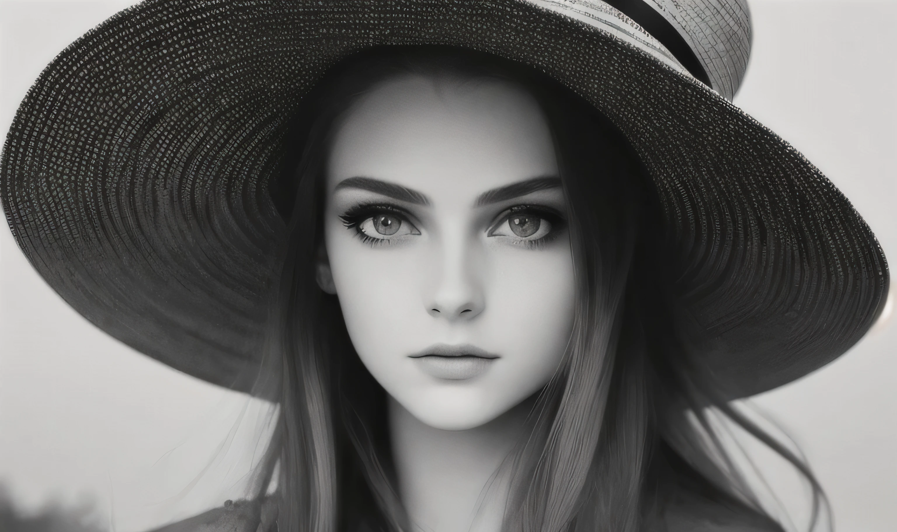 ((Masterpiece, Superb, Super Detailed, High Resolution)), solo, beautiful girl RUSSIAN IN BRAIDS, bright eyes, perfect eyes, 10 years, black and white gold theme, OF HAT.