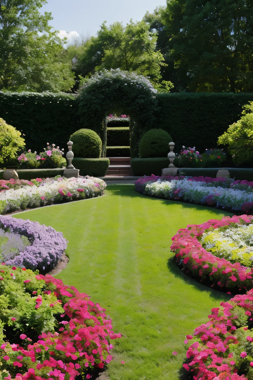 flowered garden