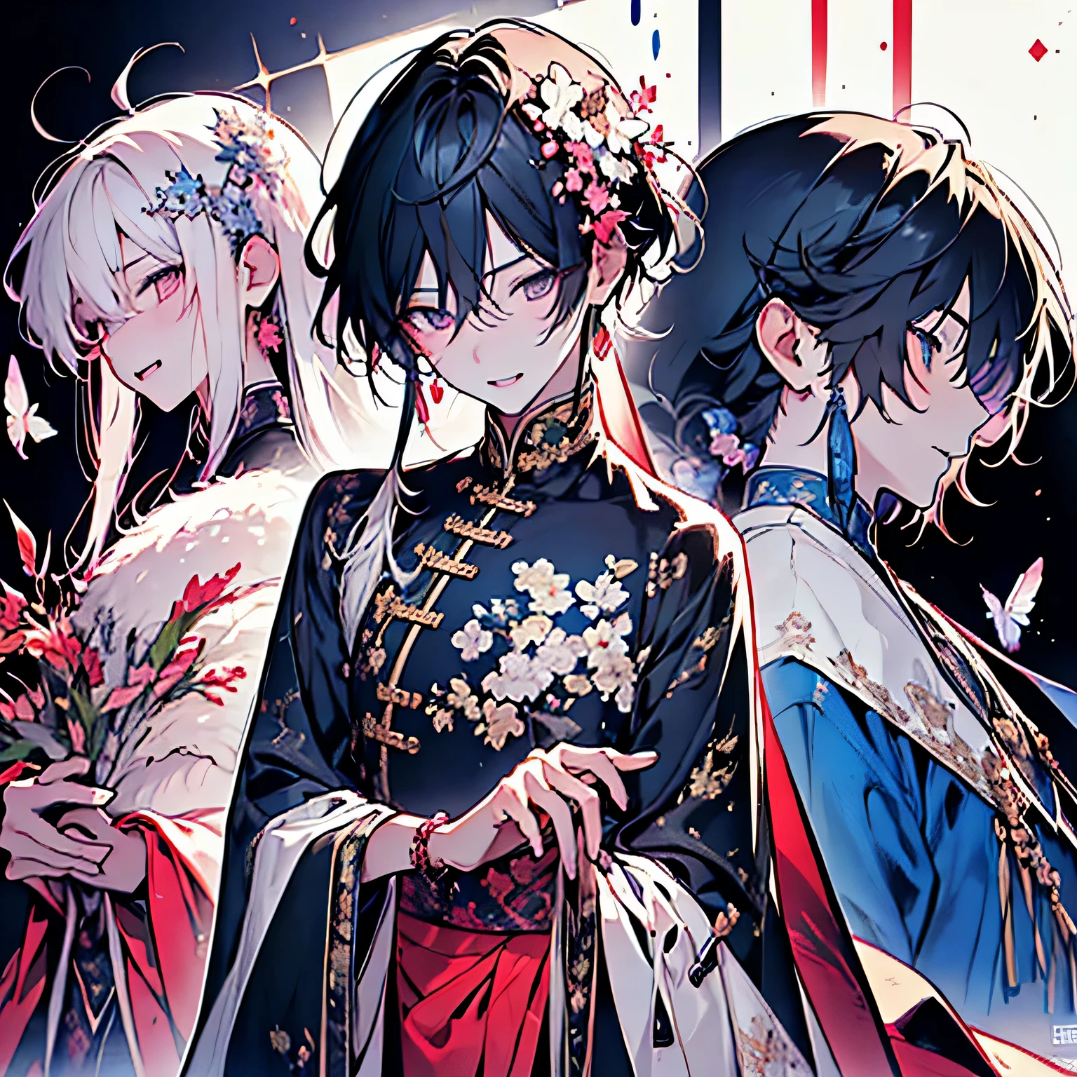 ((high qualityสุด)), ((Masterpiece)), ((very detailed)),(8k Wallpaper:1.2),(Ultra high resolution:1.2),(Masterpiece:1.1),Wallpaper,high quality,(High details),(nonsense, height, very detailed),( best quality:1.2),anime,thin,high, Character design,man, handsome,watch embedded in hand,short hair, Character design for a game,bushy short hair, Absolutely amazing art,white background, simple background, very detailed, ศิลปะดิจิทัลhigh qualityสุด, highest resolution, HD quality, Wallpaper 8k
