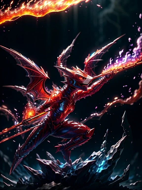 landsacape, netherrealm, crystal,underworld, lava, fire vapor, dark atmosphere, fire, fire glows, fire bats, fire ghosts, fire nature, crystalplants, fire vines, fire leaves, fire grass
